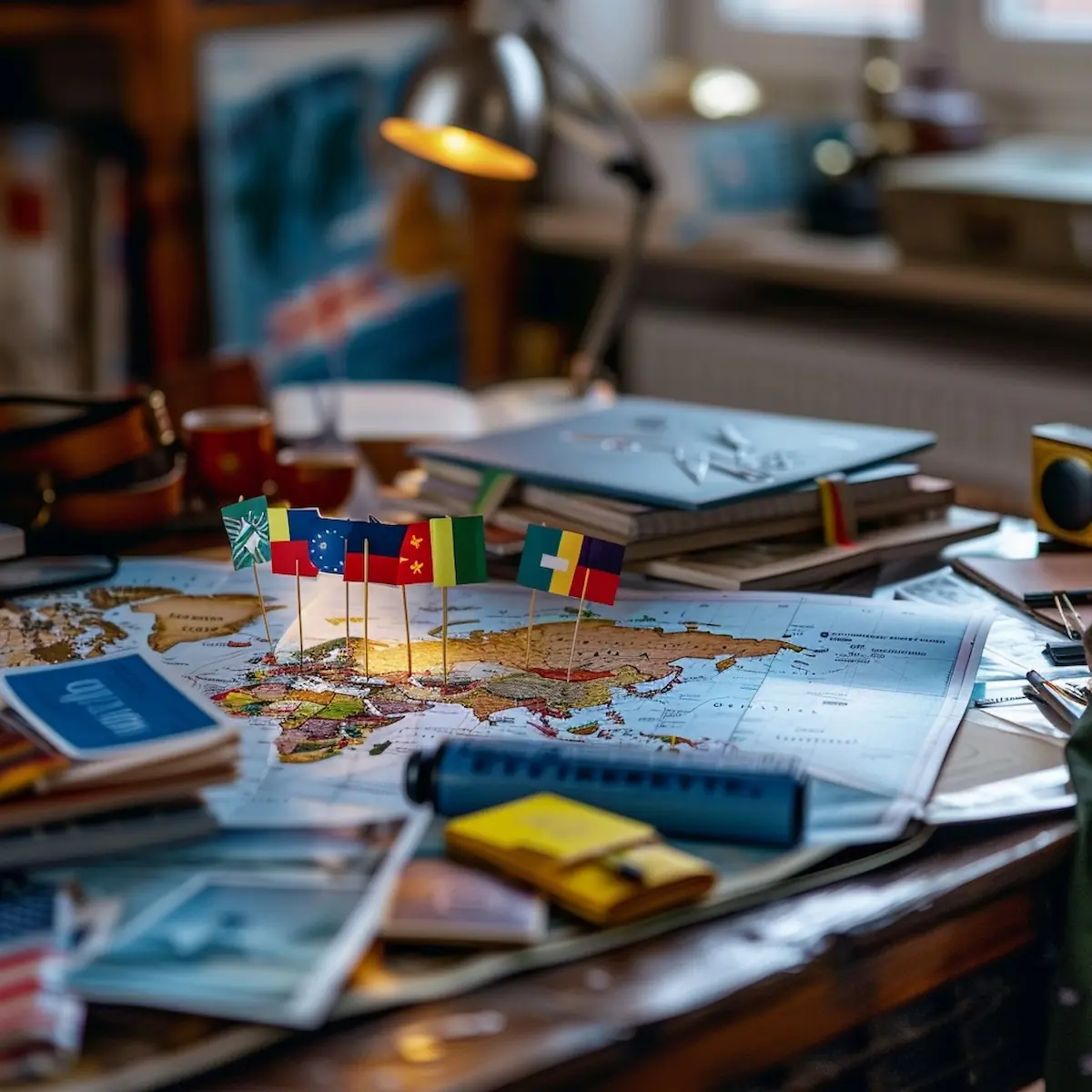 aliexpress-countries-map-desk-1-1.jpg AliExpress countries, map with flags and travel guides on desk