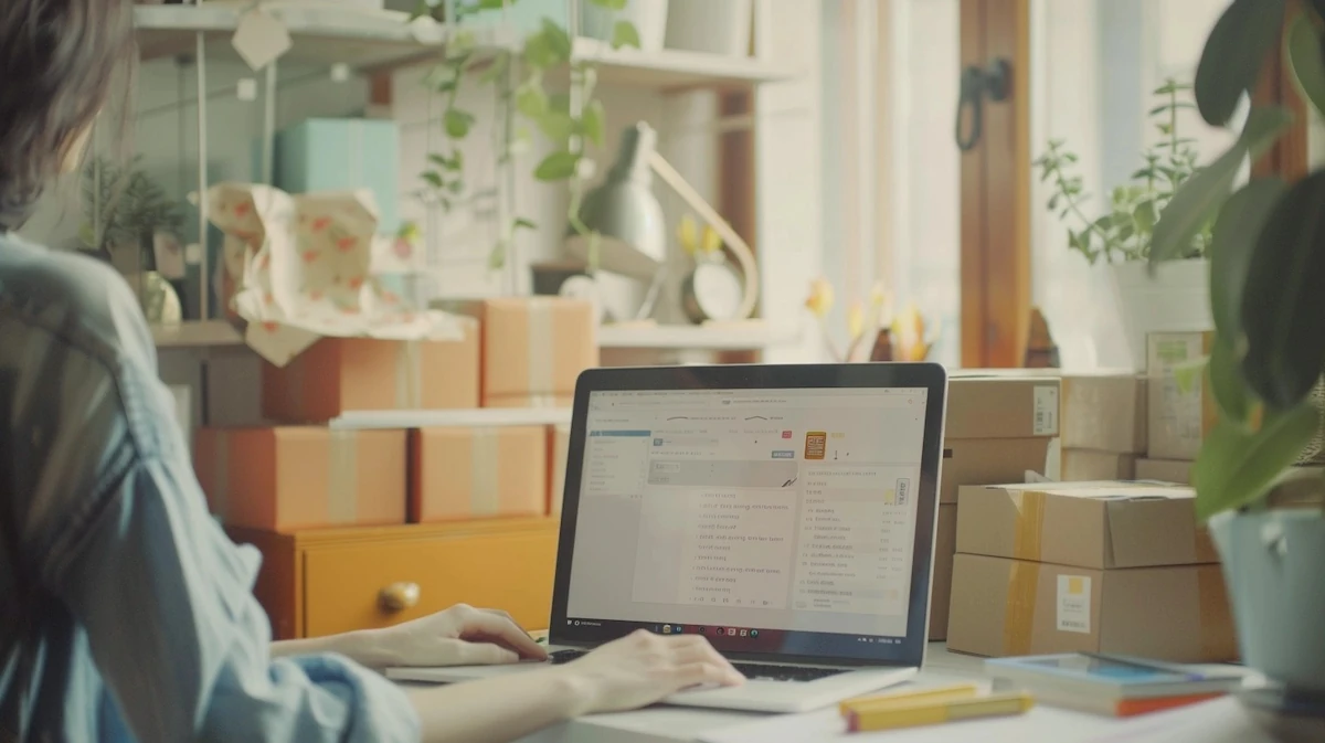 how-to-return-to-aliexpress-home-office-16-9.jpg How to return to AliExpress, person completing return process on laptop