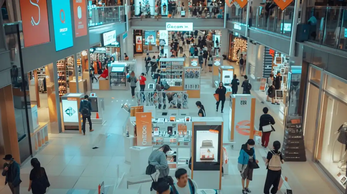 aliexpress-brand-week-shopping-center-16-9.jpg AliExpress Brand Week, shoppers exploring brand kiosks and deals