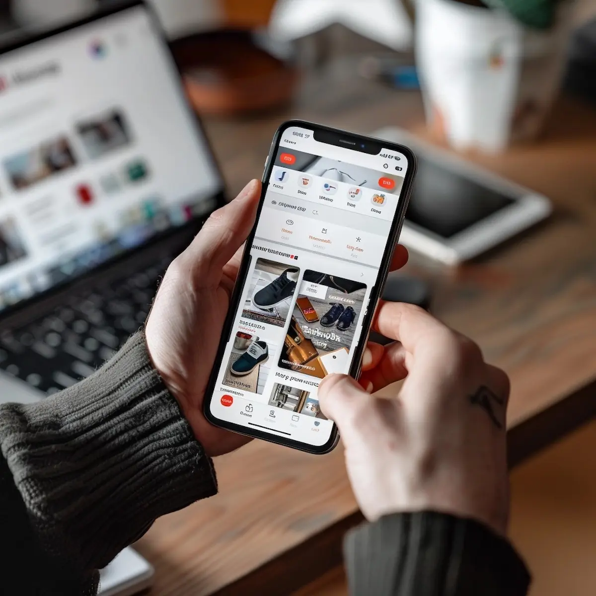 is-aliexpress-legit-smartphone-1-1.jpg Is AliExpress legit, person holding smartphone with verified purchase on AliExpress app