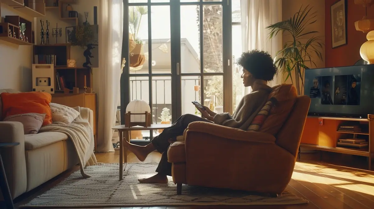 message-sellers-aliexpress-app-16-9 Message sellers AliExpress app, engaging in chat in modern living room